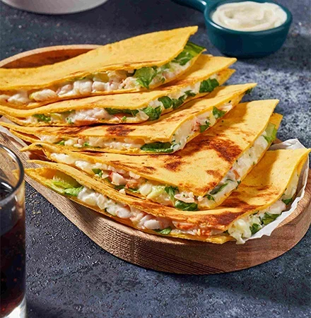 Кессадилья с креветкой