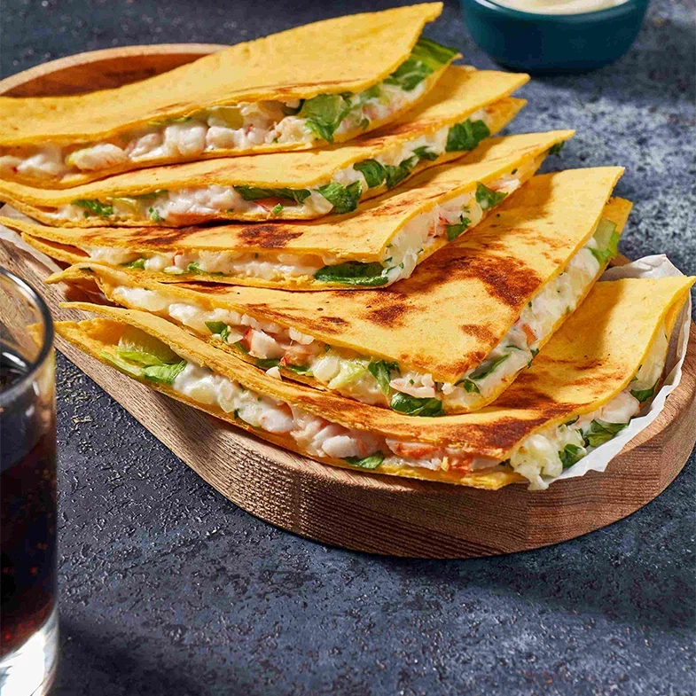 Кессадилья с креветкой