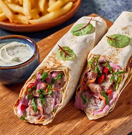 Шаверма с курицей и сыром Blue cheese