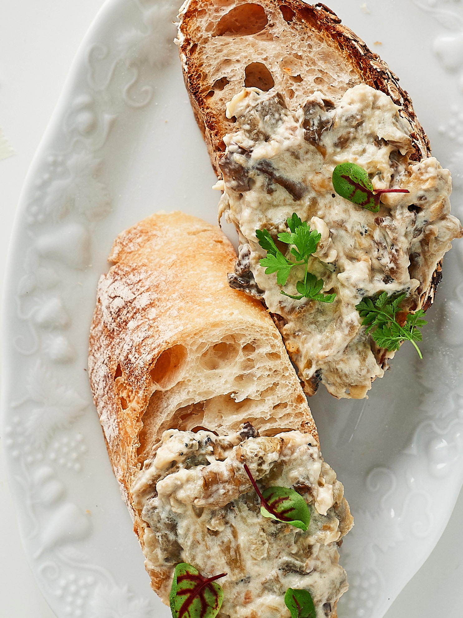 Дип из запеченных баклажан 