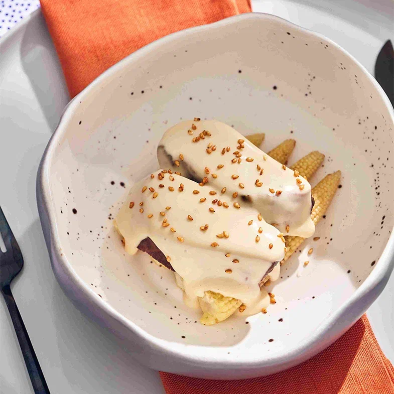 Говядина с кукурузным соусом