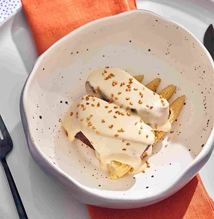 Говядина с кукурузным соусом