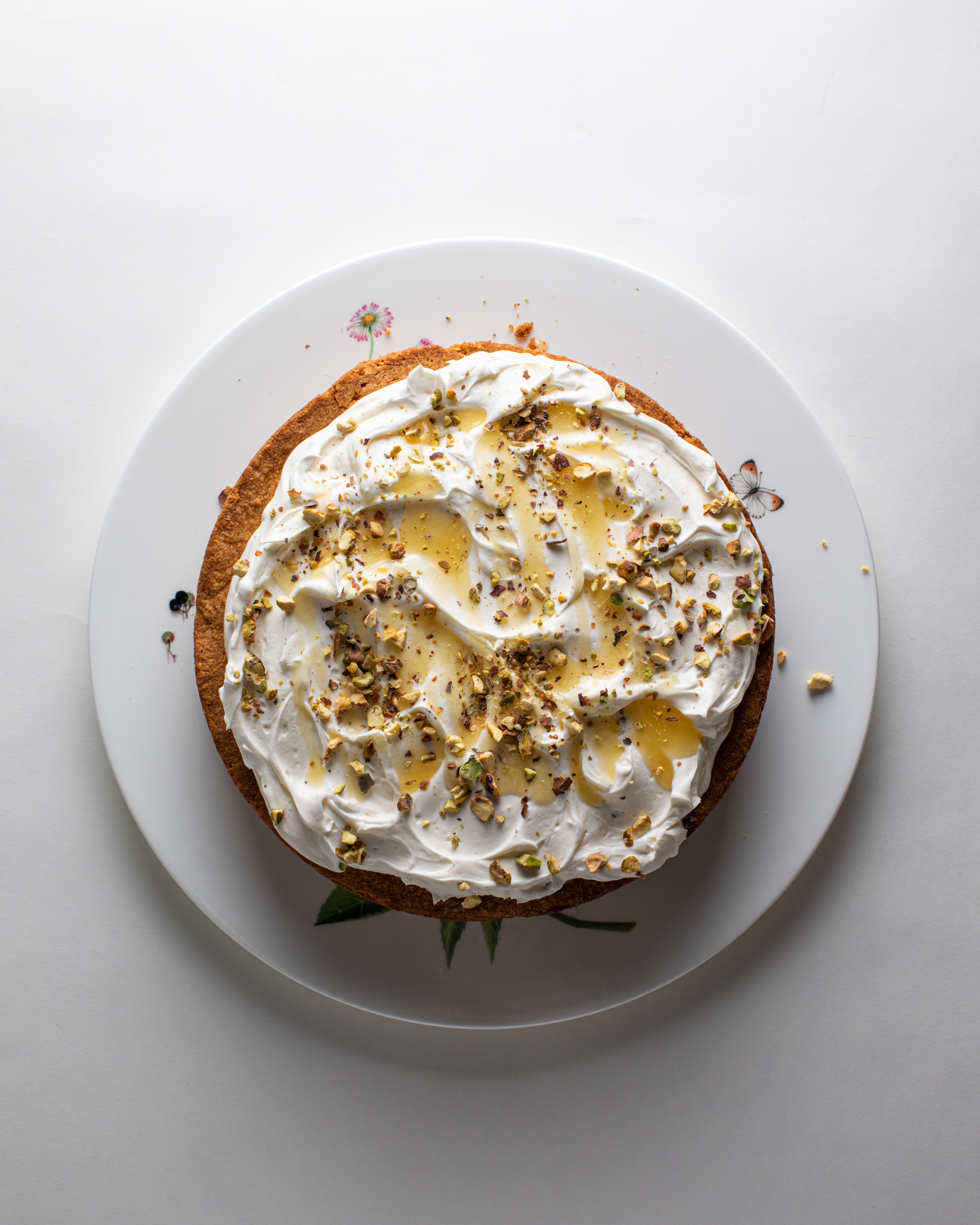 Миндальный пирог с кремом безглютеновый